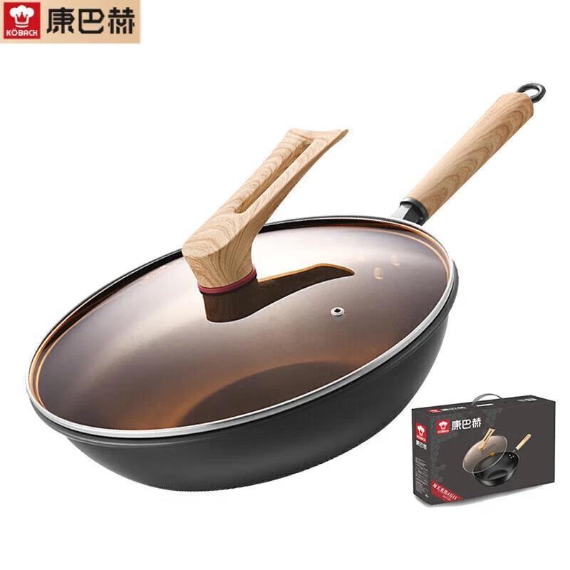 Kobach KGZ-C32T Refined Iron Wok, 32cm