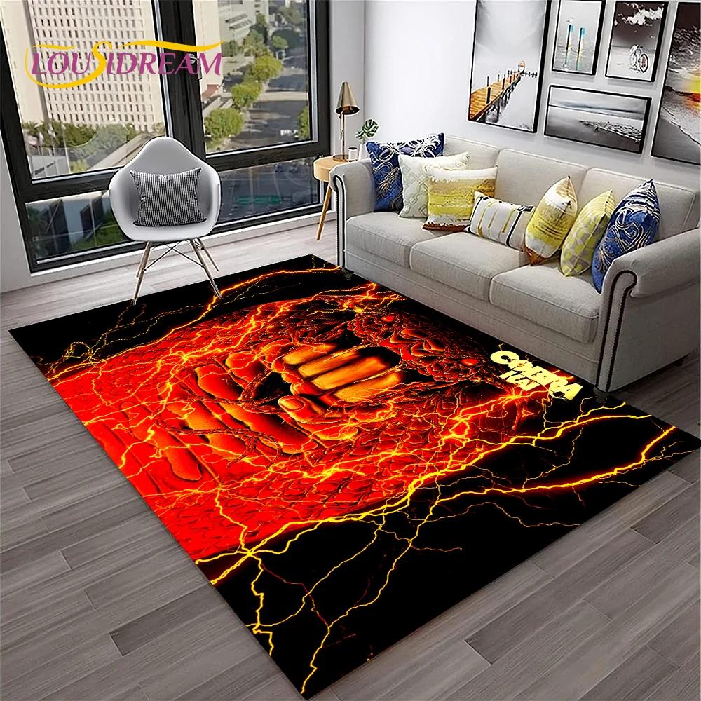 3D Cobra Kai Amanda TV Karate HD-Teppich für Zuhause, Wohnzimmer, Schlafzimmer, Sofa, Fußmatte, Dekor, Kinderspielbereich, Teppich, rutschfeste Bodenmatte