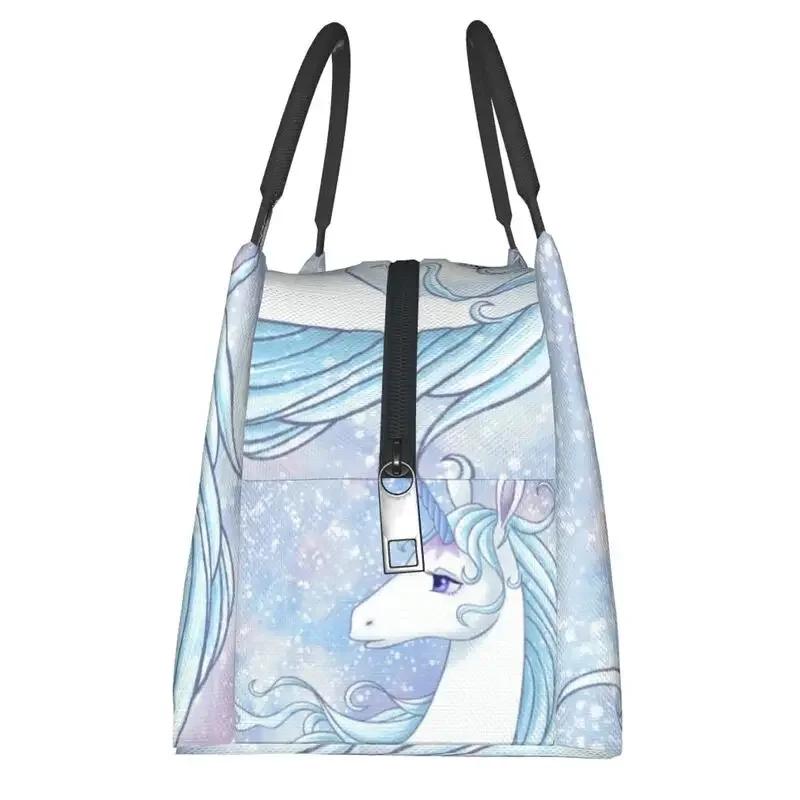 Das letzte Einhorn Thermoisolierte Lunchtasche Damen Fantasyfilm Wiederverwendbarer Lunchbehälter Outdoor Picknick Aufbewahrung Mahlzeit Lebensmittelbox