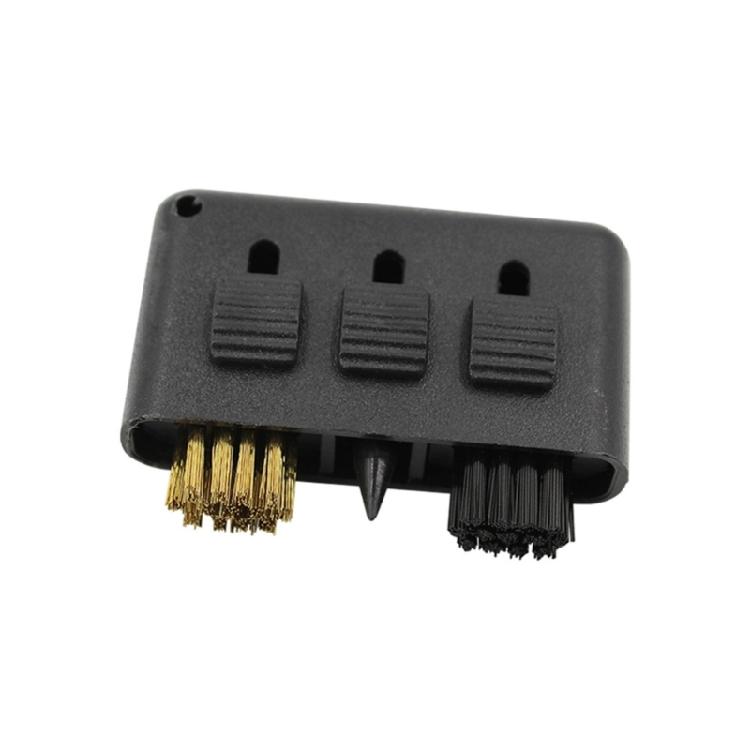 Practical Golf Putters Ball Cleaner Golf Double Sided Brush Grooves Cleaner With Carabiner Golf Club Cleaning Tool