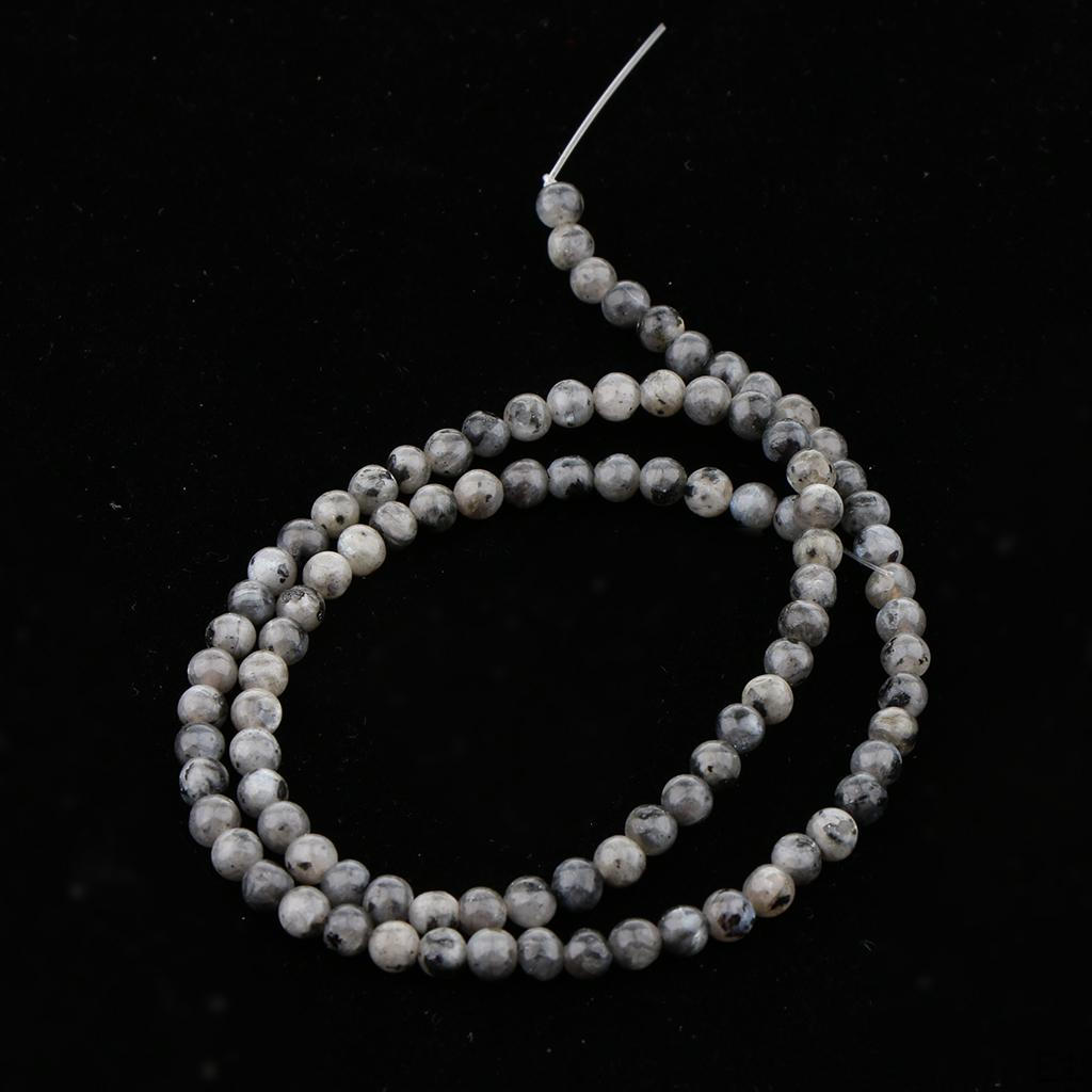 Loose Round Beads Natural Jewelry Making Bracelets / Necklaces - , 4MM