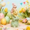 Food Grade Silicone Easters Sitting Rabbits Mould For Candle Making Home Decoration Craft Art