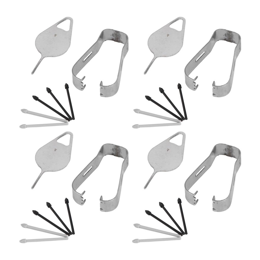 4 Sets Stylus-Stiftspitzen Idealer Ersatz 20 Spitzen 4 Fingerhüte 4 Pinzetten Touch-Stylus-Stiftspitzen für Galaxy Tab S6 T860 T865