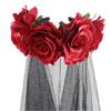 Halloween Floral Veil Headbands Mesh Lace for Women Cosplay Carnival Hair Props