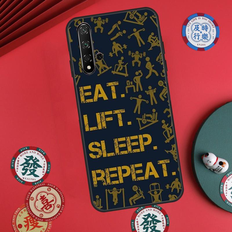 Fitness Bodybuilding Gym For Huawei Nova 11i 8i 12i 12s 9 10 SE Y60 Y70 Y90 Y72 Y73 Y61 Y91 P60 Pro P30 P40 Lite Case