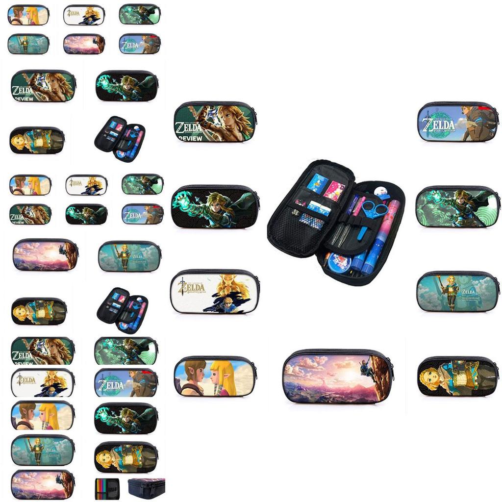 Legend Of Zelda Kingdom Tears Cartoon Pencil Case Durable And Breathable Polyester Material
