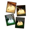 Novetly Silicone Jade Rabbit Led Night Light USB Charging Two-Tone Lights Cute Rabbit Pat Lamp Children's Night Companion
