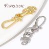 18K Gold Plated Connectors For Bracelets,Brass End Hooks Connector Clasp For Jewelry Making DIY Necklace Accessories