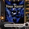 Personalized Wall Tapestry,Kendrick Lamar Custom Printed Name, Fabric Wall Art For Indoor Room Backdrop