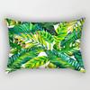 Tropical Plant Pattern Rectangular Polyester Pillowcase, Sofa Living Room Decorative Cushion Cover, Bedroom Bedside Pillow Cover