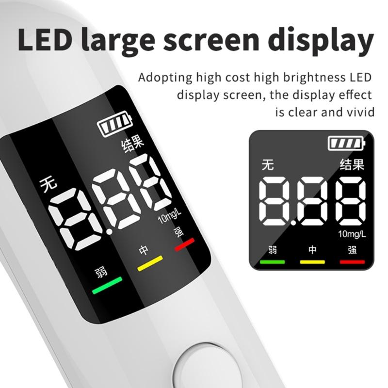 Type C Charging Fluorescent Detector With LCD Screen Lightweight Design For Home Travel Safety Testing Handheld Tester