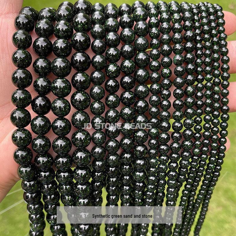 Blue Sandstone Beads for DIY Bracelets - Starry Sky Wishing Stone Accessories