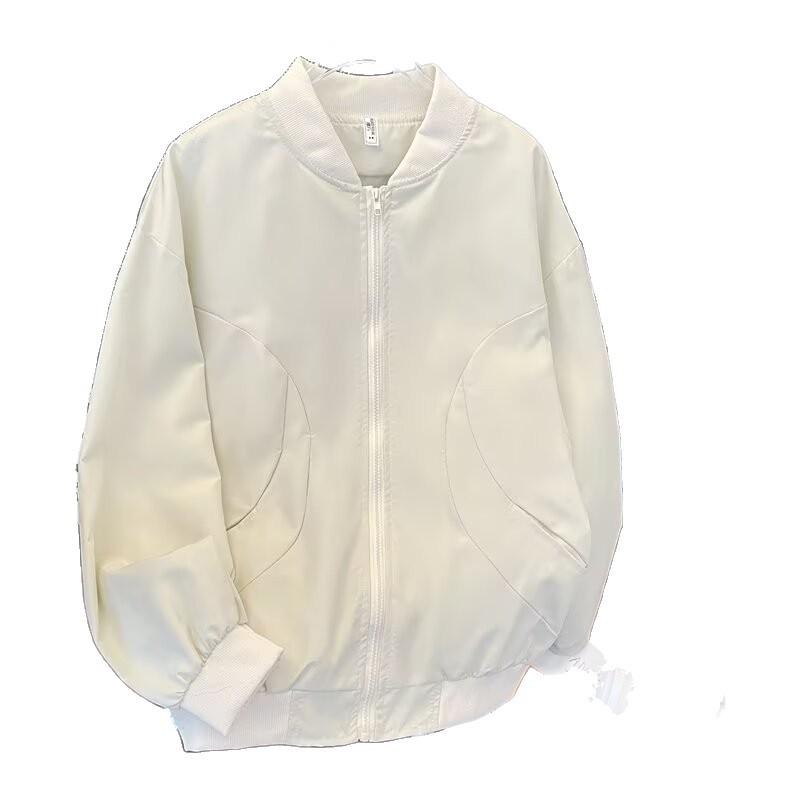 2024 Men's Trendy Retro Loose Solid Color Baseball Jacket for Spring & Autumn