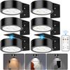Battery Operated Picture Light Magnetic Led Painting Light with Remote Dimmable Timer 3 Lighting Modes Art Display Light Black
