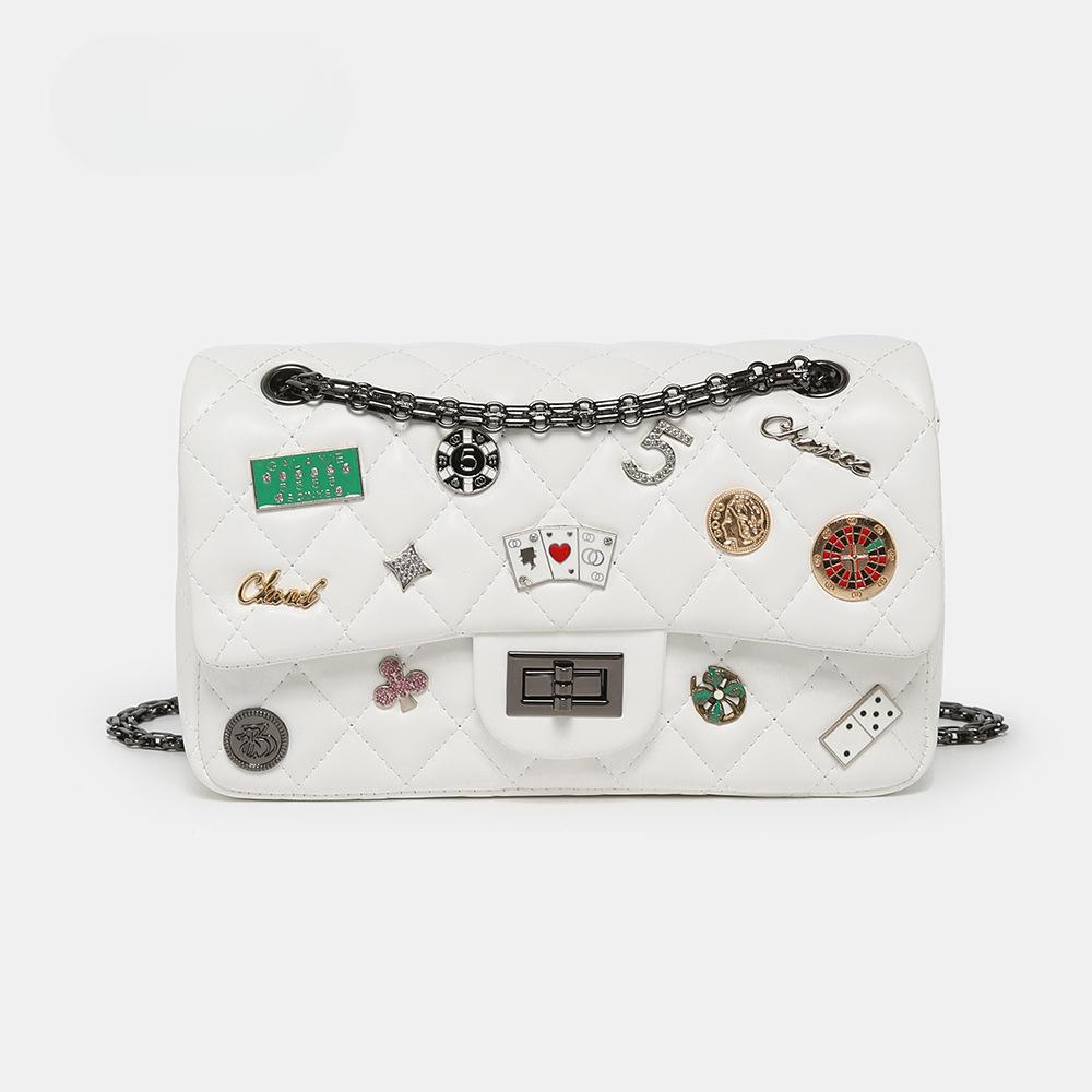 Wedding decoration Nieuwe Zomer Veelzijdige Medaille Tas Niche Ontwerp Diamant Ketting Kleine Tas Crossbody Tas Handtas Handtas Dames Trendy