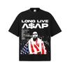 ASAP Rocky Long Live ASAP Maglietta Grafica Unisex Donna Hip Hop Rapper Casual Cotone Manica Corta Streetwear Classico Per Festa