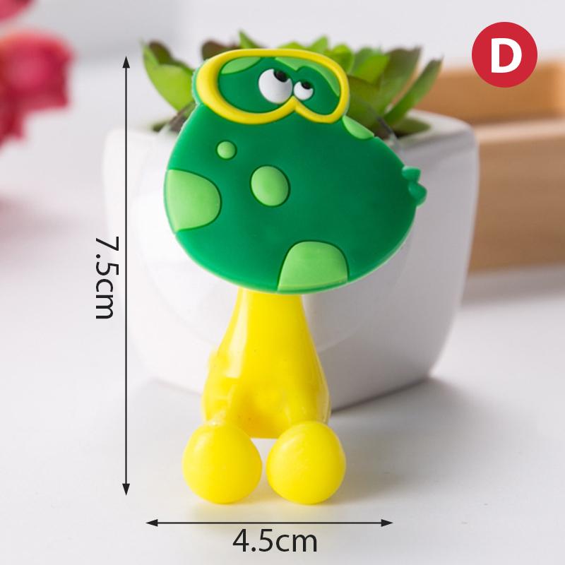 Animal Toothbrush Holder Wall Mounted Tooth Brush Storage Rack Cup Organizer