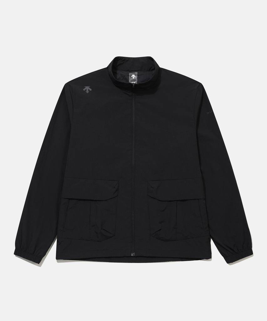 Descente Men'S Rainblock Lined Stand-Neck Jacket Black Sr321Djk83