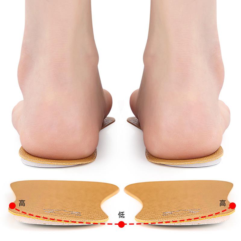 Positive O Seven-point Pad 3/4X Type O-shaped Leg Orthopedic Insole Foot Inversion Inner and Outer Eight-character Shock Absorption Sports Half Pad
