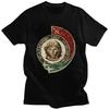 Adult Short Sleeve Men T-shirt Retro USSR Cosmonaut T Shirt Soviet Union Astronaut Tee Russia 1961 CCCP Yuri Gagarin TShirt