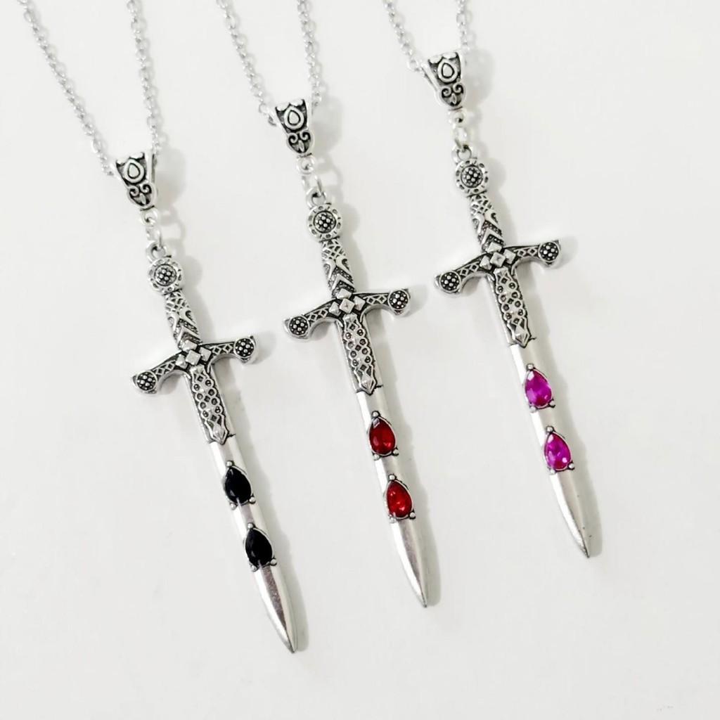 Vintage Gotische Anhänger Halskette Mit Diamantverzierungen Für Damen