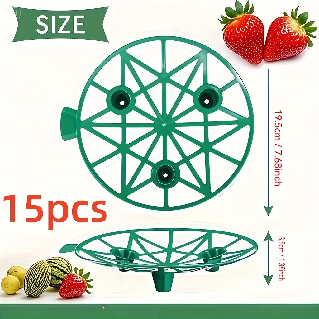 

15Pcs Sturdy Green Plastic Watermelon Supports, Easy To Install, Stable And Wind-Resistant, Ideal For Various Types Of Fruit, Home Gardening 15pcs