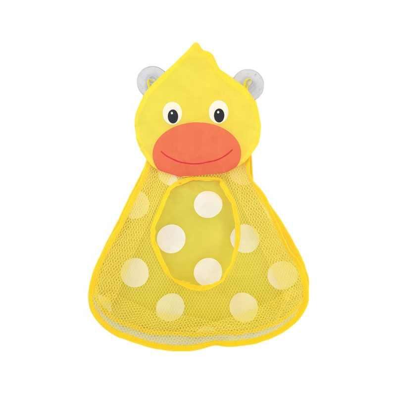 Panda Cartoon Baby Bath Kids Toy Drain Storage Net Bag Mesh Holder Cup Suction