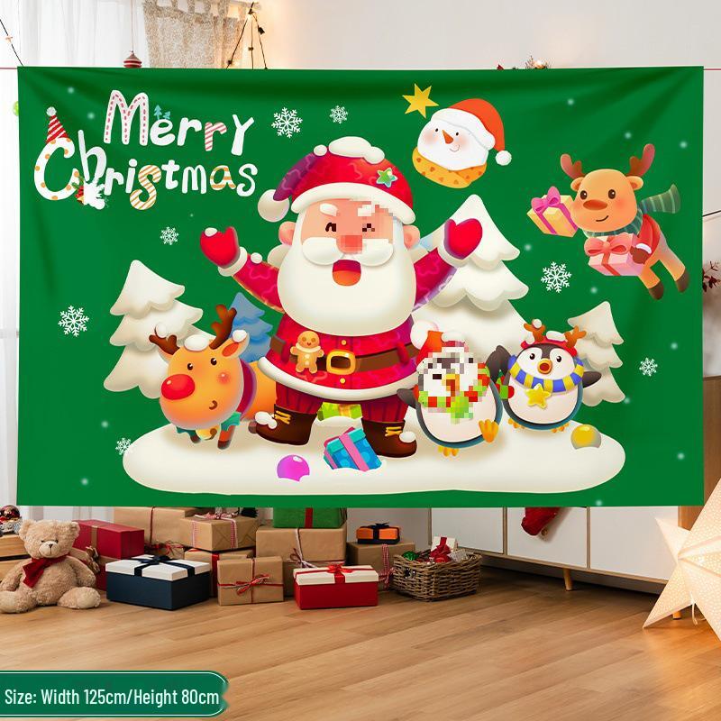 Merry Christmas Banner: Holiday Store Decoration