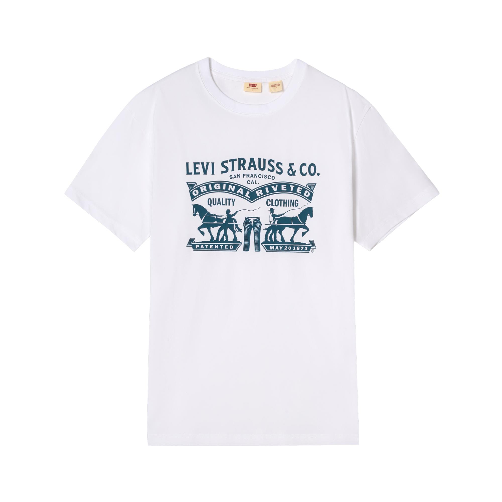 

Levis Relaxed American Casual Double Horse Short Sleeve T-Shirt Unisex Tops 006WZ-0000 XL