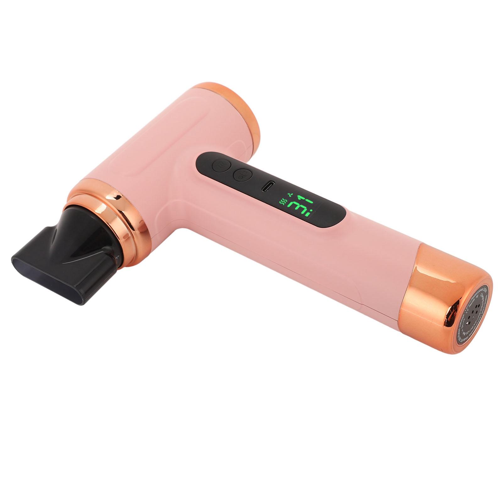 

Cordless H Dryer 15600mAh Portable USB Rechargeable H Dryer with USB Charging Cold Hot Wind 200W for Students Dormitory