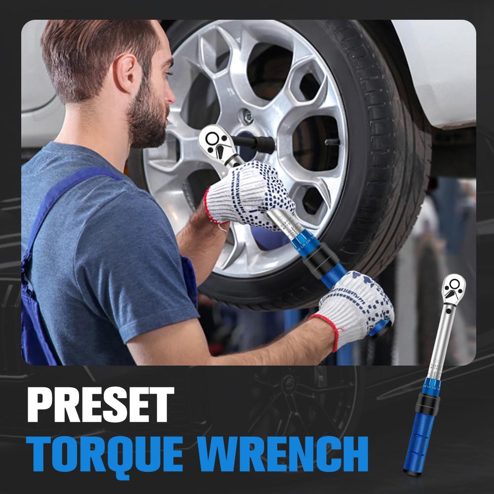25-350N.m Torque Wrench Square Drive Torques Key ±3% High Precision Torque Wrench Professional Bicycle Automotive Tool