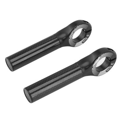 1 Paar Stuureinddoppen met Afdekkingen Koolstofvezel Handvat Grip Einddoppen voor 22,2mm Diameter Stuur Berg