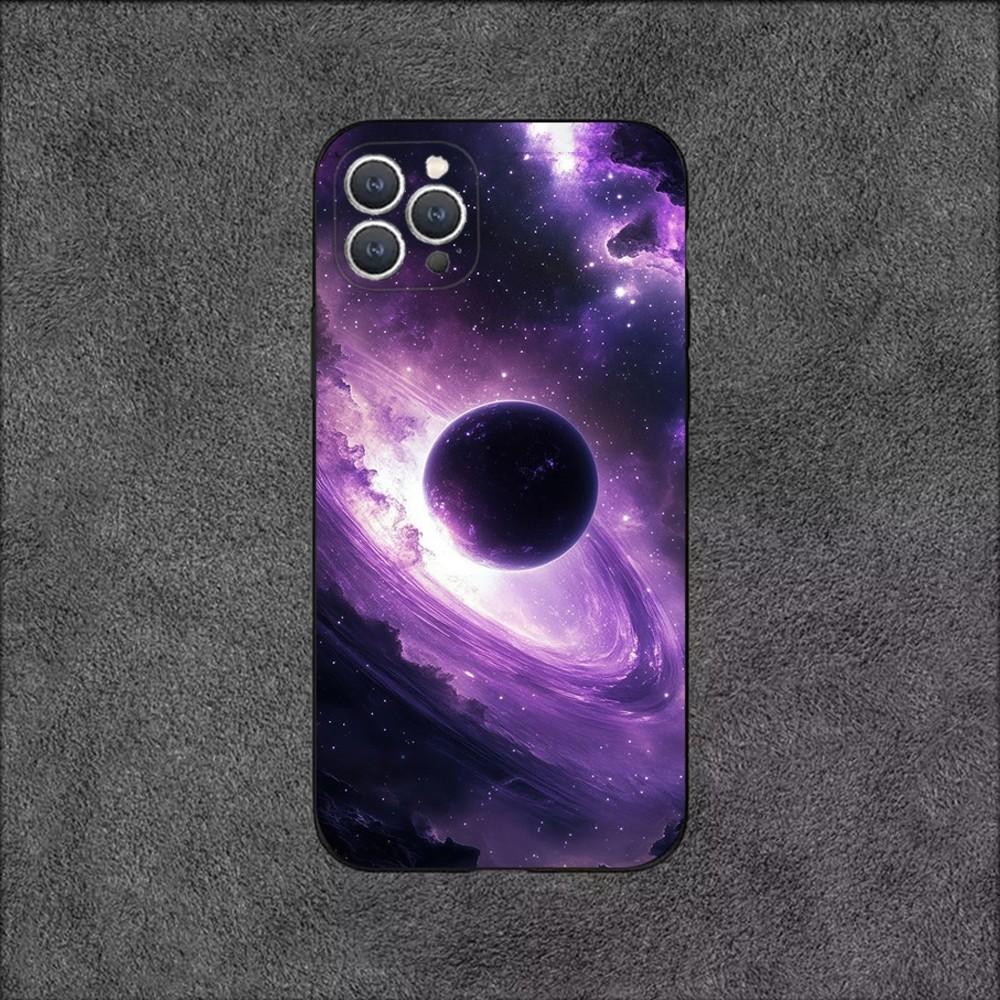 Pouzdro na telefon Vesmír pro Galaxii Vesmír pro iPhone 16,15,14,13,12,11,Plus,Pro Max,XS,X,XR,SE,Mini,8,7 Měkké silikonové černé krytí
