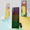Gaming Keyboard with Tactile Feedback Color Illumination Waterproof Construction Universal Compatibility