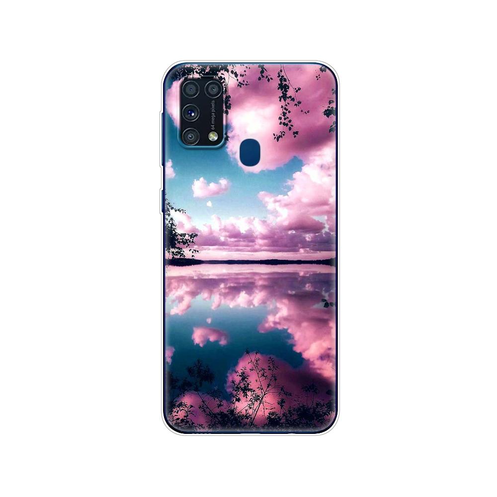 Pentru Samsung M31 Husa 6.4" Husa din silicon moale Tpu pentru Samsung Galaxy M31 M 31 SM-M315FZBVSER m315 Funda pentru bara din spate a telefonului