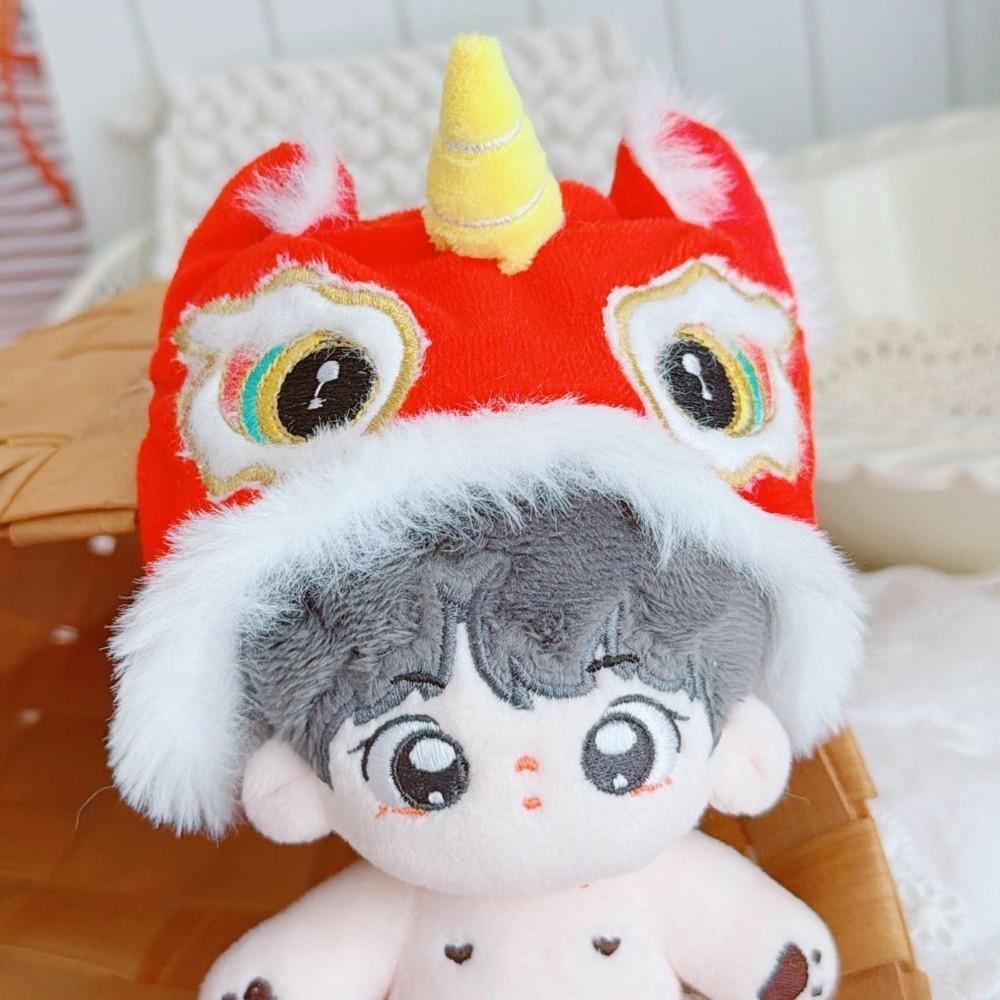 1 set Dancing Lion Doll Clothes Outfit Chinese Style Doll Dress Up Set  New Year Gift