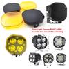 3 Inch/4 Inch Led Work Light Cover Dustproof Protector Cube Pods Cover /9inch Round Driving Light Lens Cover For Offroad ATV SUV
