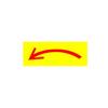 Waterproof Reversed Arrow Flow Direction Safety Sticker for Pipelines