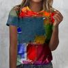 Vintage Oil Painting 3D Print T-Shirts Women Casual O-Neck Short Sleeve T Shirt Harajuku Tees Streetwear Y2k Top Female Clothing