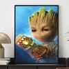 Disney Diamond painted Groot Infinity Gauntlet Creative Fan Art Illustration 5D DIY RhinestoneandDiamondEmbroiderycrossstitchHomeandWeddingDecorations