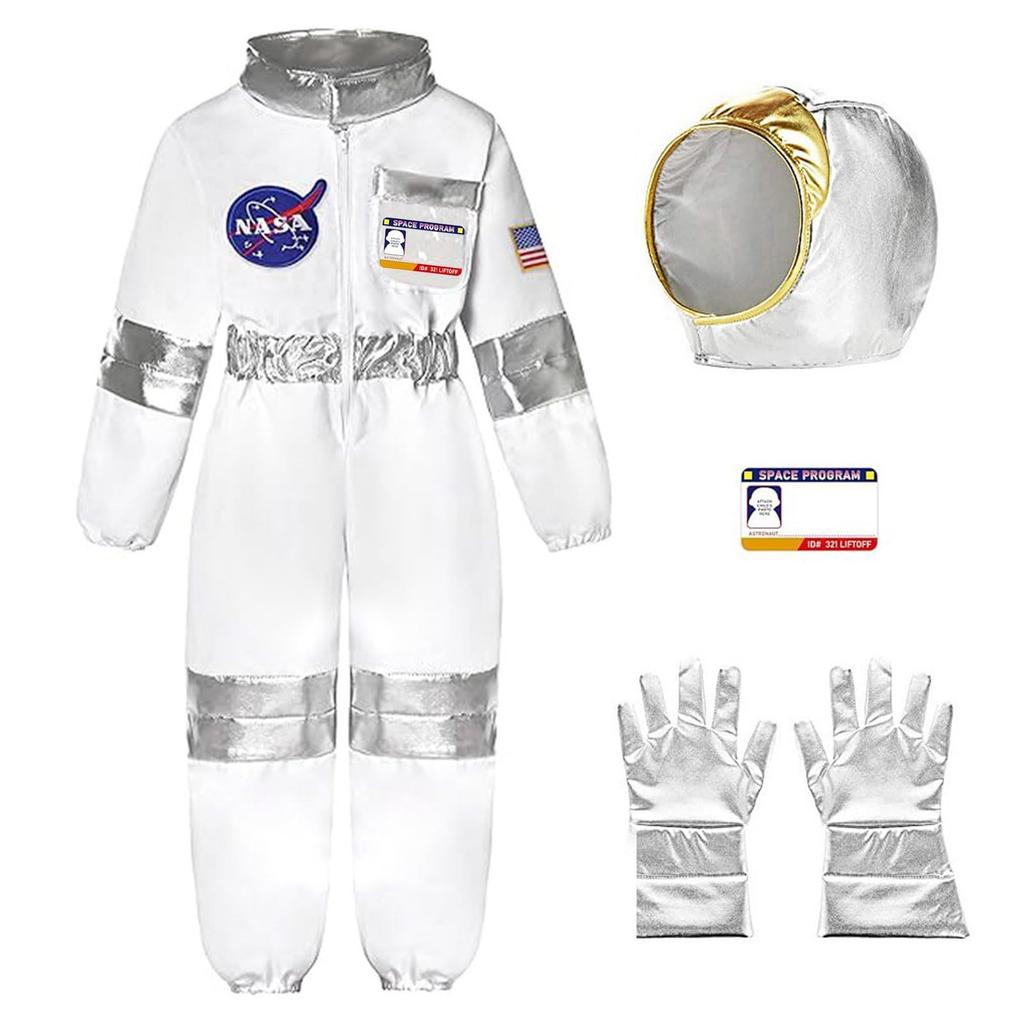 Children's Space Suit Cosplay Performance Suit Astronaut Gloves Holiday Party Performance Costume Set