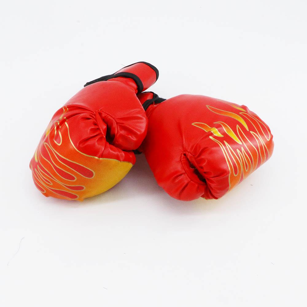 Breathable Kickboxing PU Leather Boxing Training Glove Sparring Glove Flame Gloves Boxing Gloves