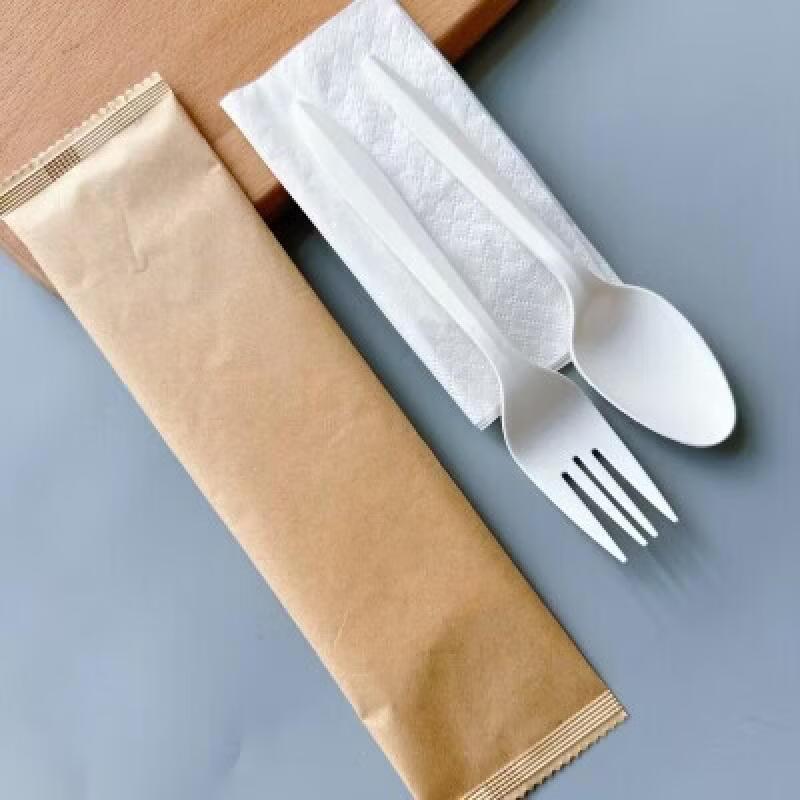 Eco-Friendly Disposable Corn Starch Cutlery Set
