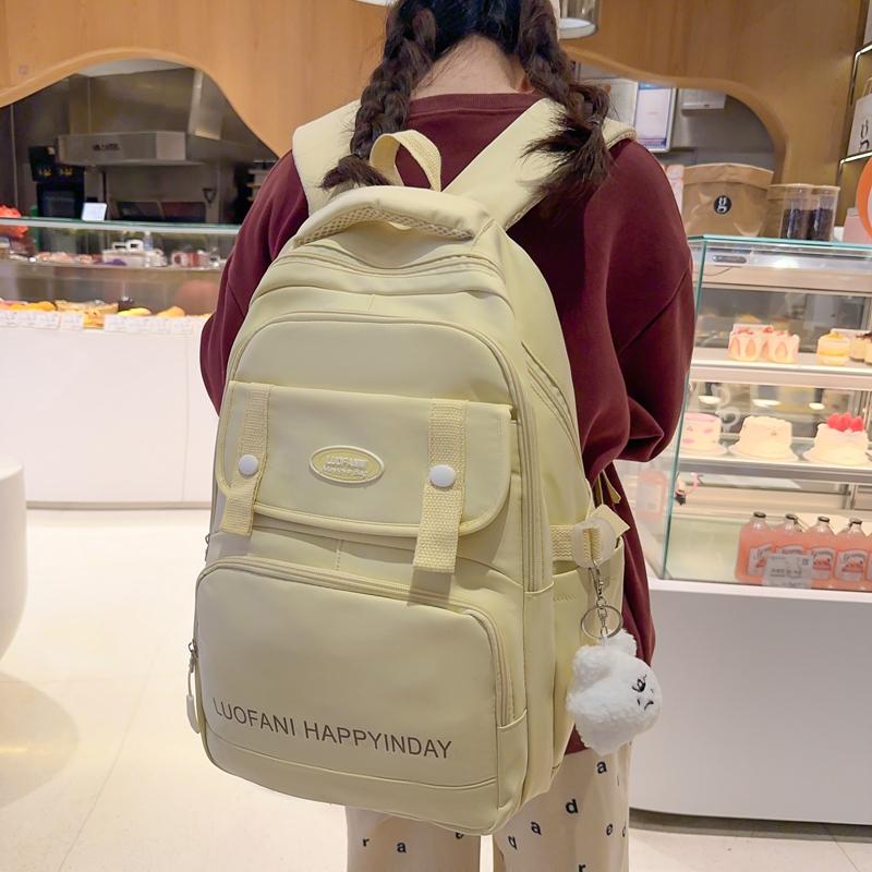 

Школьный рюкзак большой емкости, женский компьютерный дорожный рюкзак, студенческий рюкзак чёрный