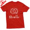 Lotus Flower Breathe Summer Men TShirt Yoga Style Casual Wear for Relaxation and Meditation Ideal Gift for Him Clothes