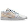 Air Jordan 1 Low Sail Canvas Women Sneakers White Iris-Whisper Worn-Blue DQ4151-500