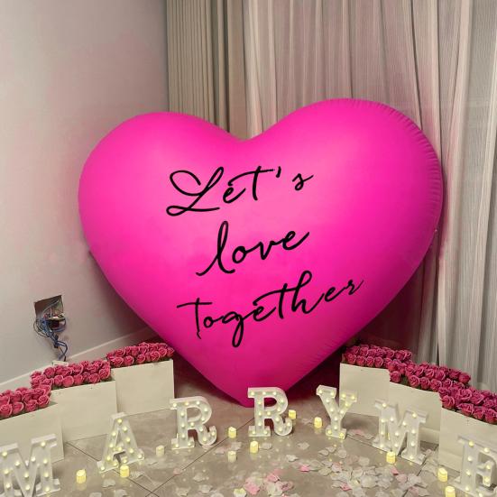 Balloa Holy Aperoli Folienballon XXL - Herzförmig 53cm Mit Spritzglas Deko