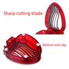 Strawberry-Shaped Plastic Slicer for Easy Fruit Preparation