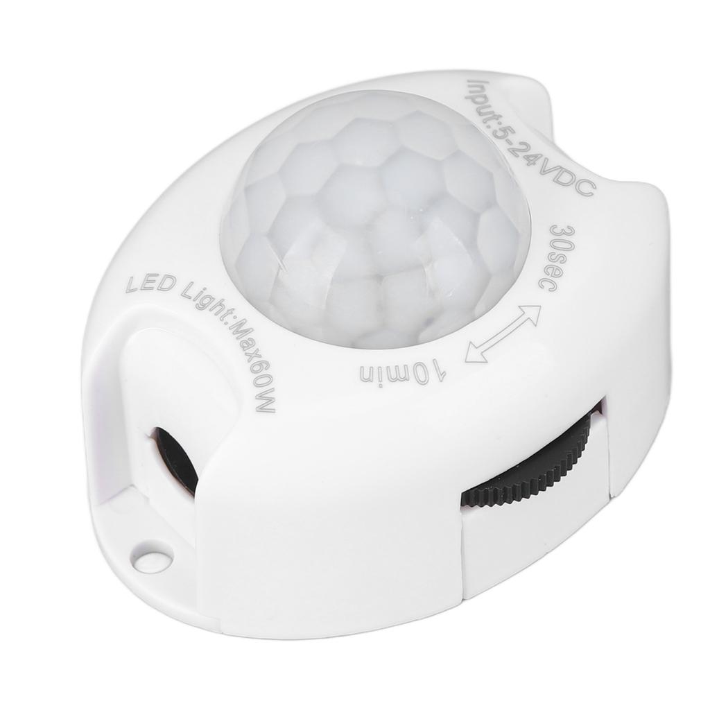 DC Plug Human Body Induction Switch Infrared Adjustable LED Light Strip Detector Switch 5‑24V 60W