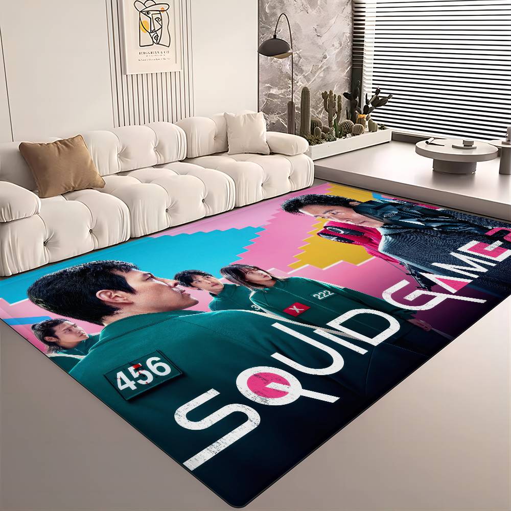 TV Game S-Squids Floor Mat Cheaper Anti-slip Modern Living Room Balcony Printed Bedside Mats